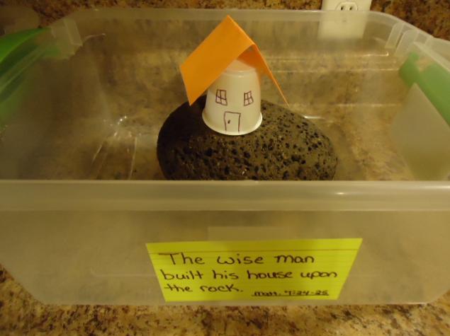 The Wise Man Built His House Upon The Rock Object Lesson
